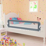 Gráfico de la cama Vidaxl niño 150x42 cm poliéster gris