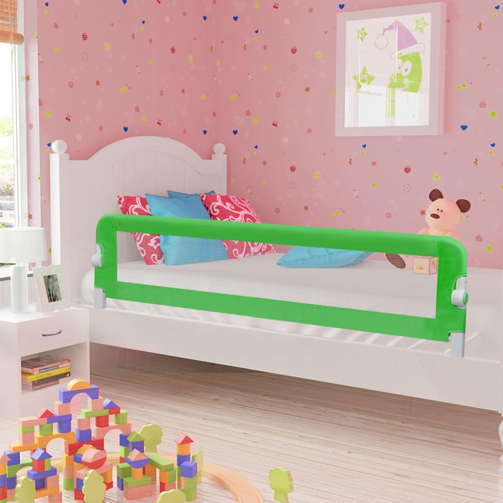 Vidaxl Bedhek Toddler 180x42 cm Green en polyester