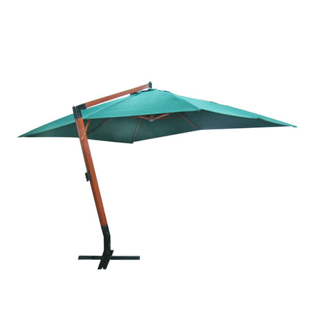 Vidaxl Parasol flottant Melia 300x400 cm vert