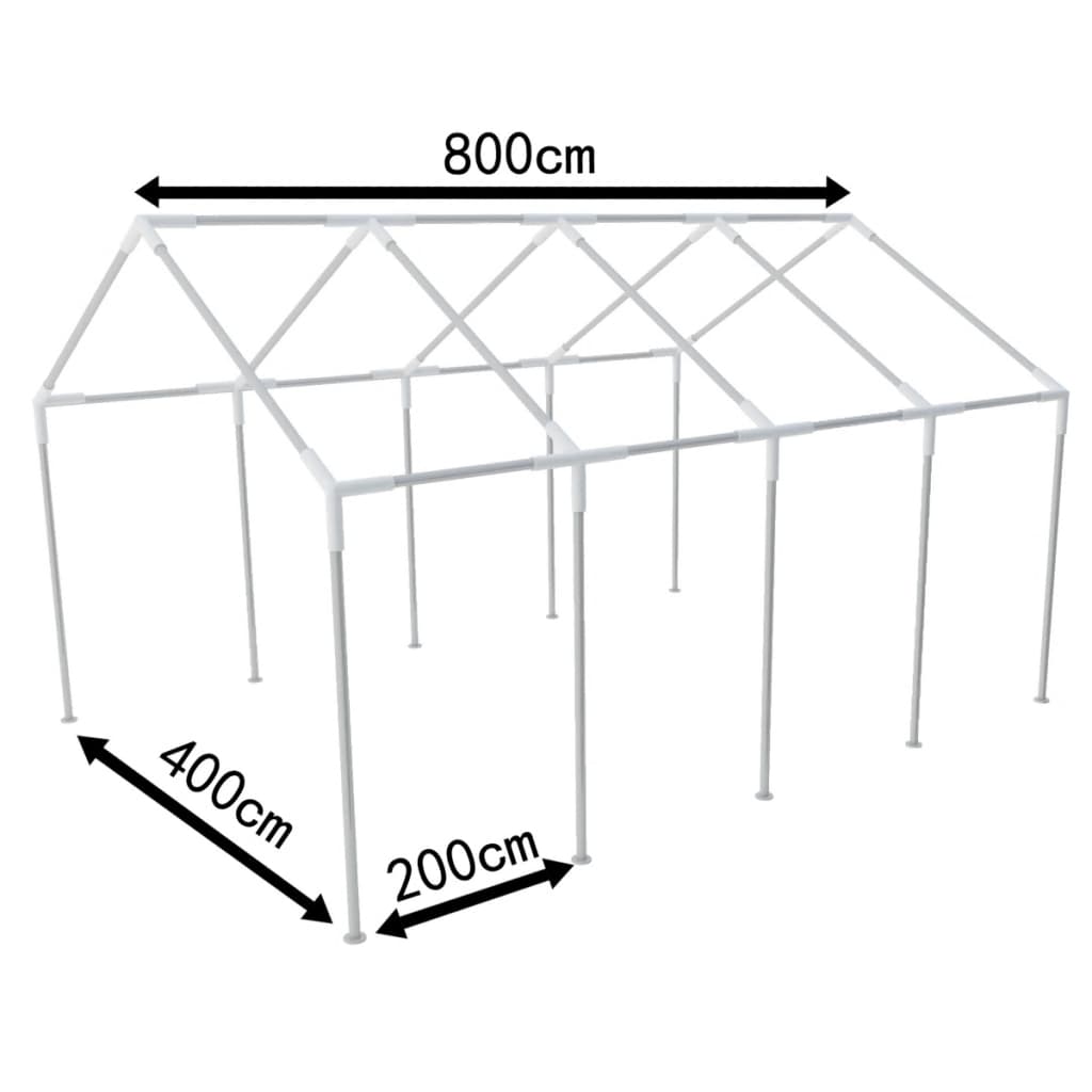 VidaXL steel frame for party tents 8 x 4 m