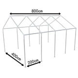 VidaXL steel frame for party tents 8 x 4 m