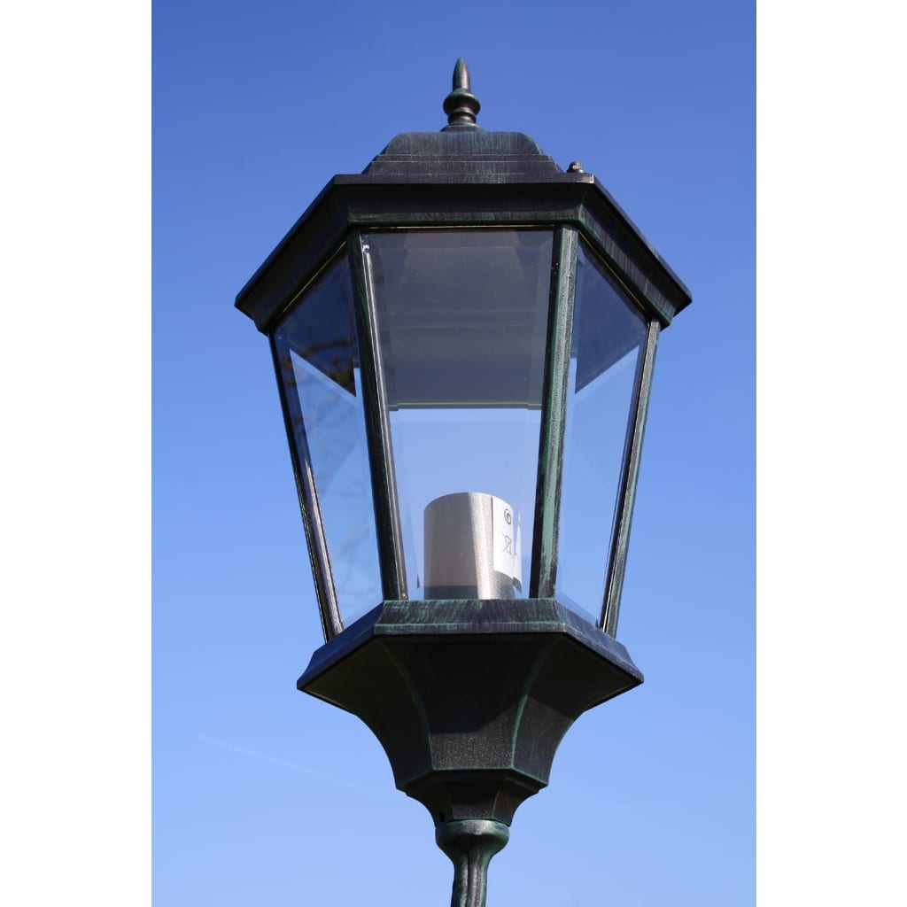 Vidaxl Garden Lantern med 2 armar 230 cm aluminium mörkgrön svart