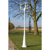 Vidaxl Garden Lant Kingston 3 brazos 215 cm blanco