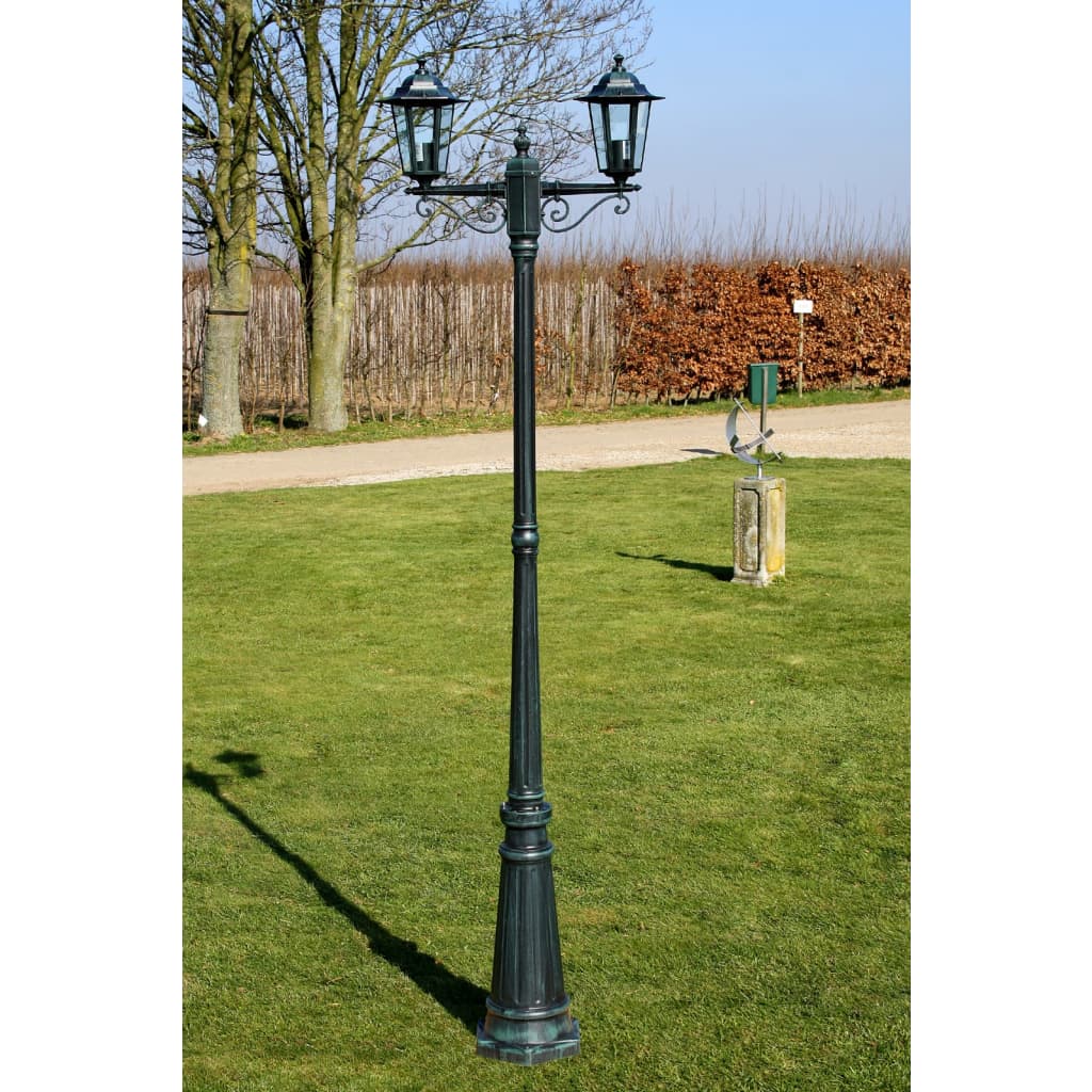 Vidaxl Garden Lant Preston 2-arms 215 cm mörkgrön