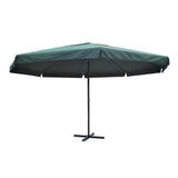 Vidaxl Parasol Samos de 500 cm de aluminio verde