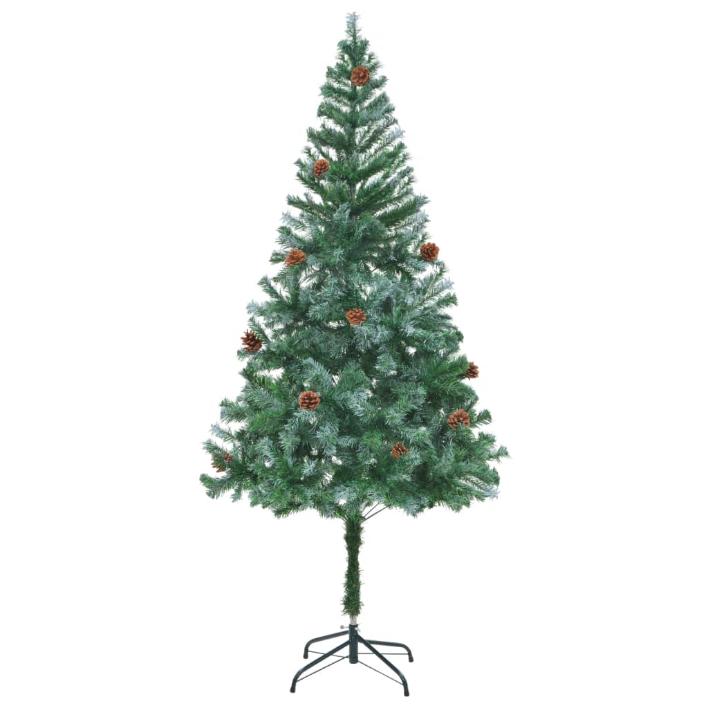 Vidaxl Kunstkerstboom with pine cones 180 cm