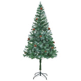 Vidaxl kunstkerstboom avec des cornes de pin 180 cm