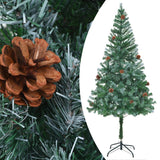 Vidaxl Kunstkerstboom with pine cones 180 cm