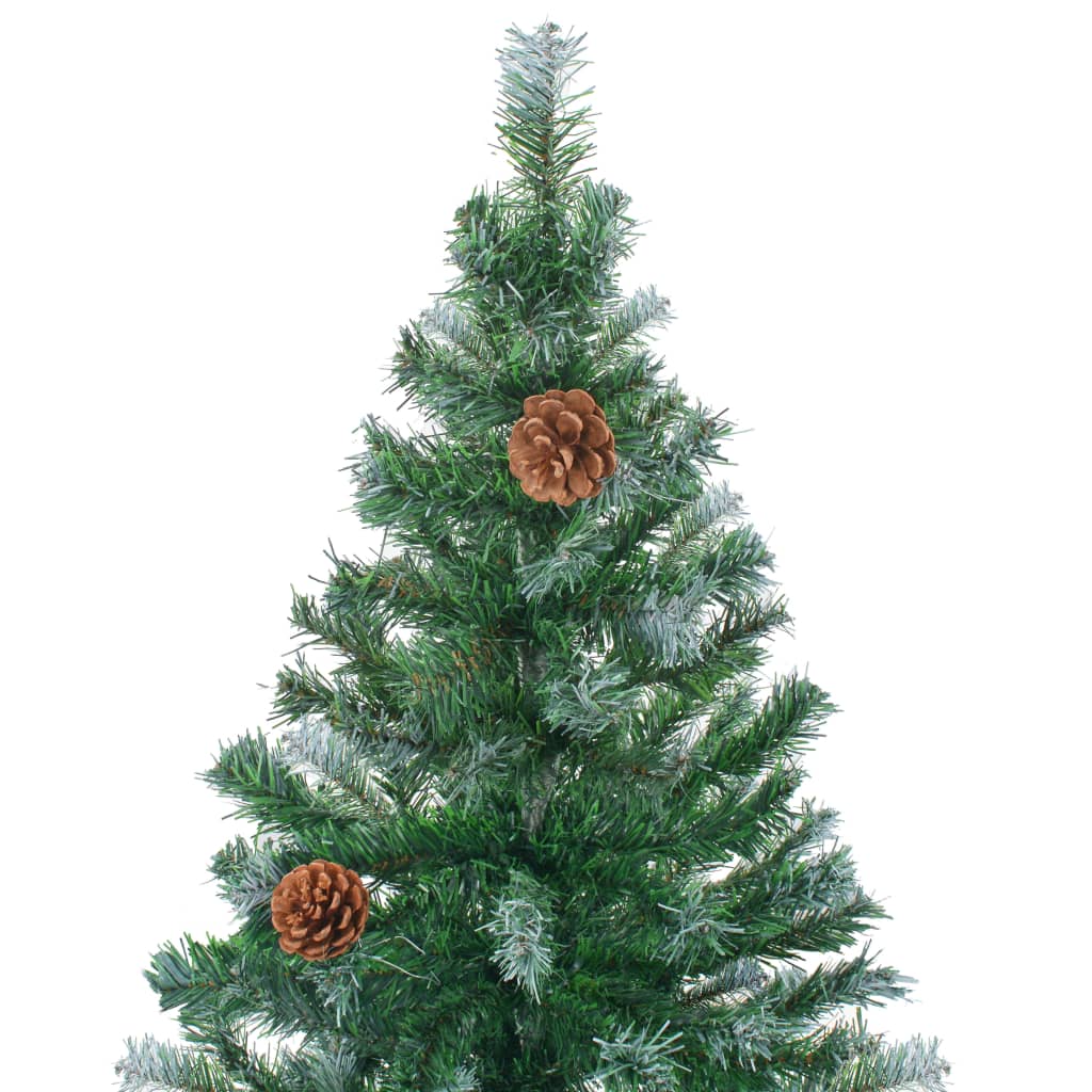 Vidaxl Kunstkerstboom with pine cones 180 cm