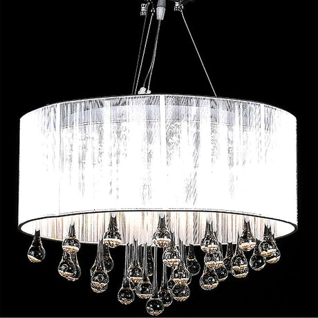 Chandelier Vidaxl avec 85 cristaux blancs