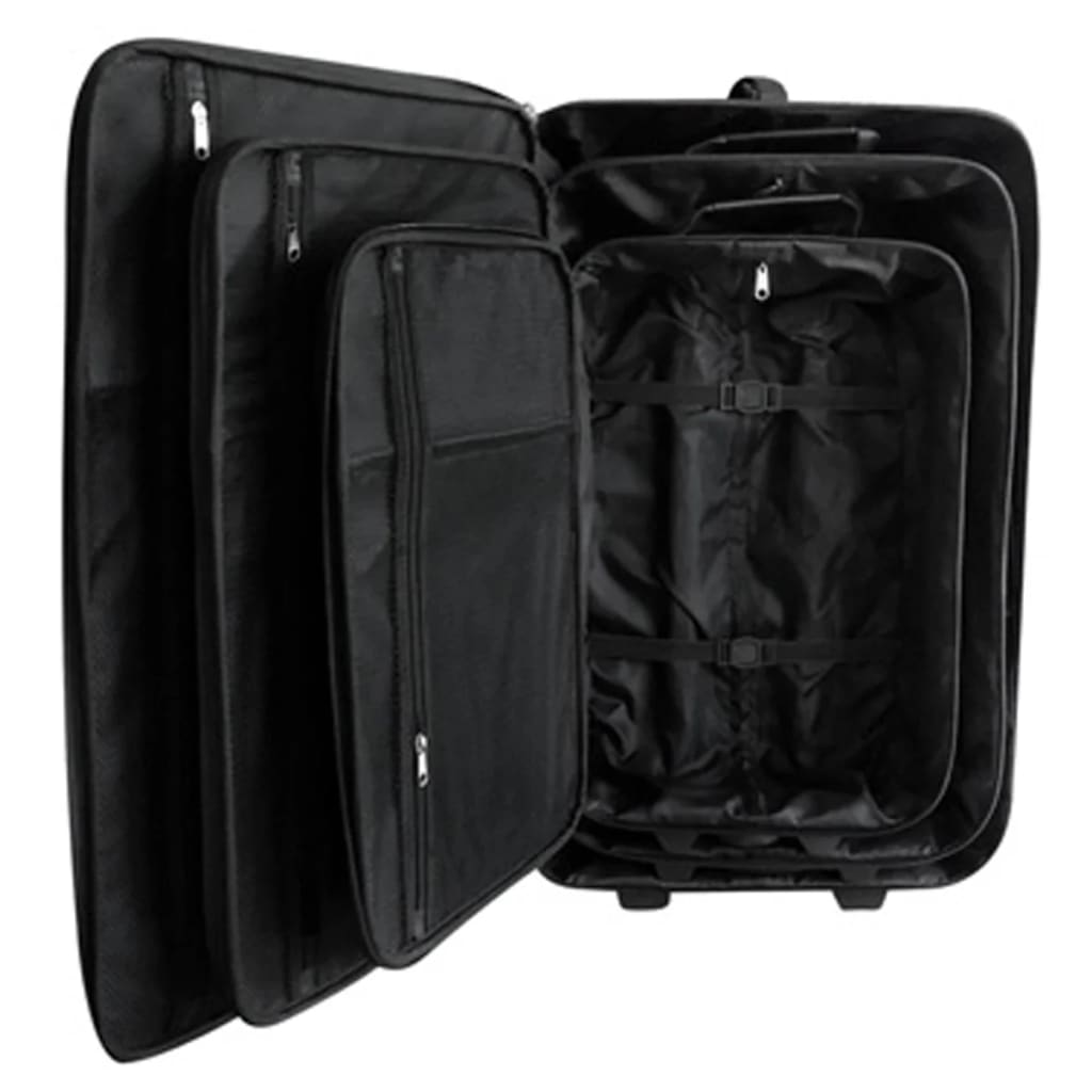 Vidaxl Travel Raggage Set Black 5-Del