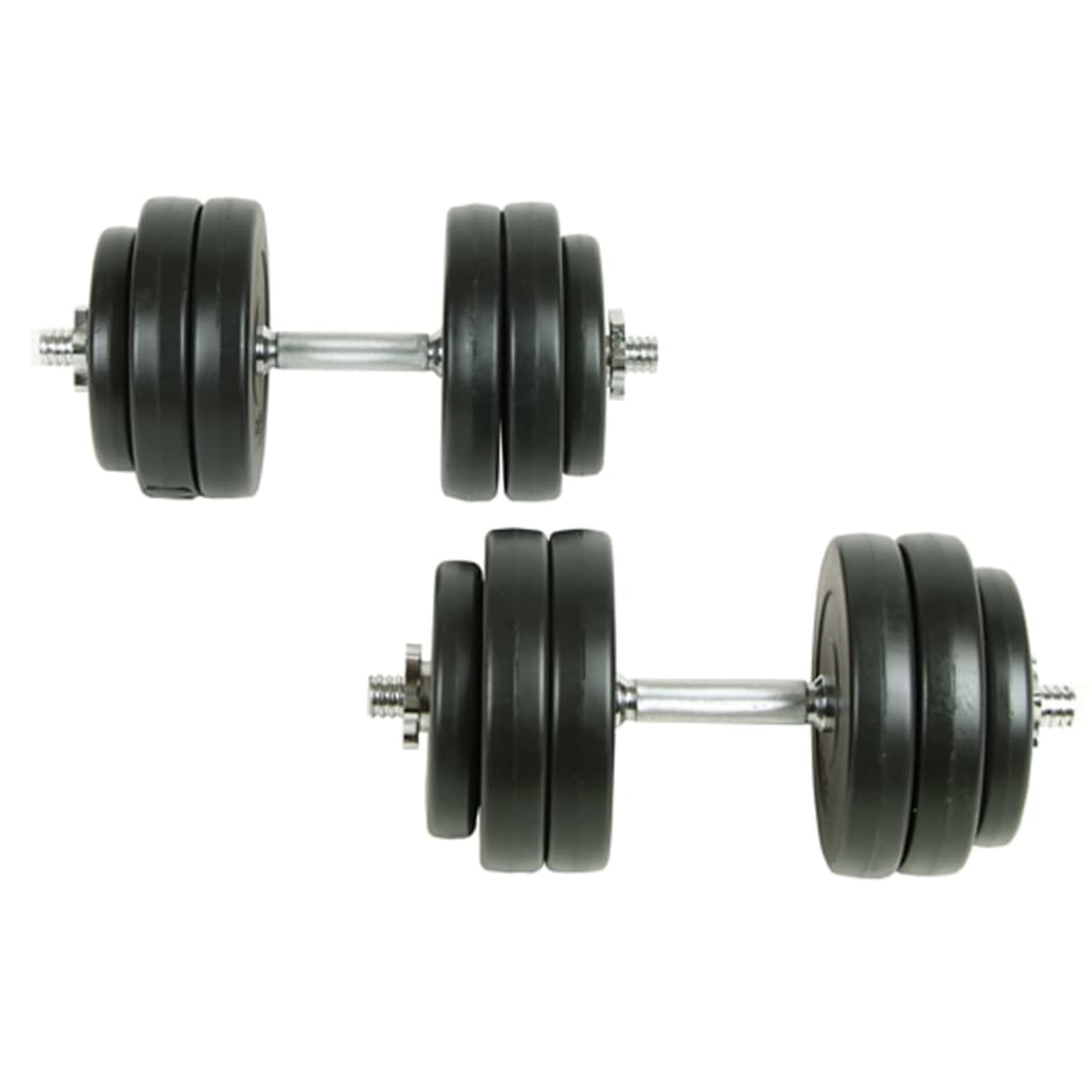 VIDAXL 18-Teile-Hantel-Set 30 kg