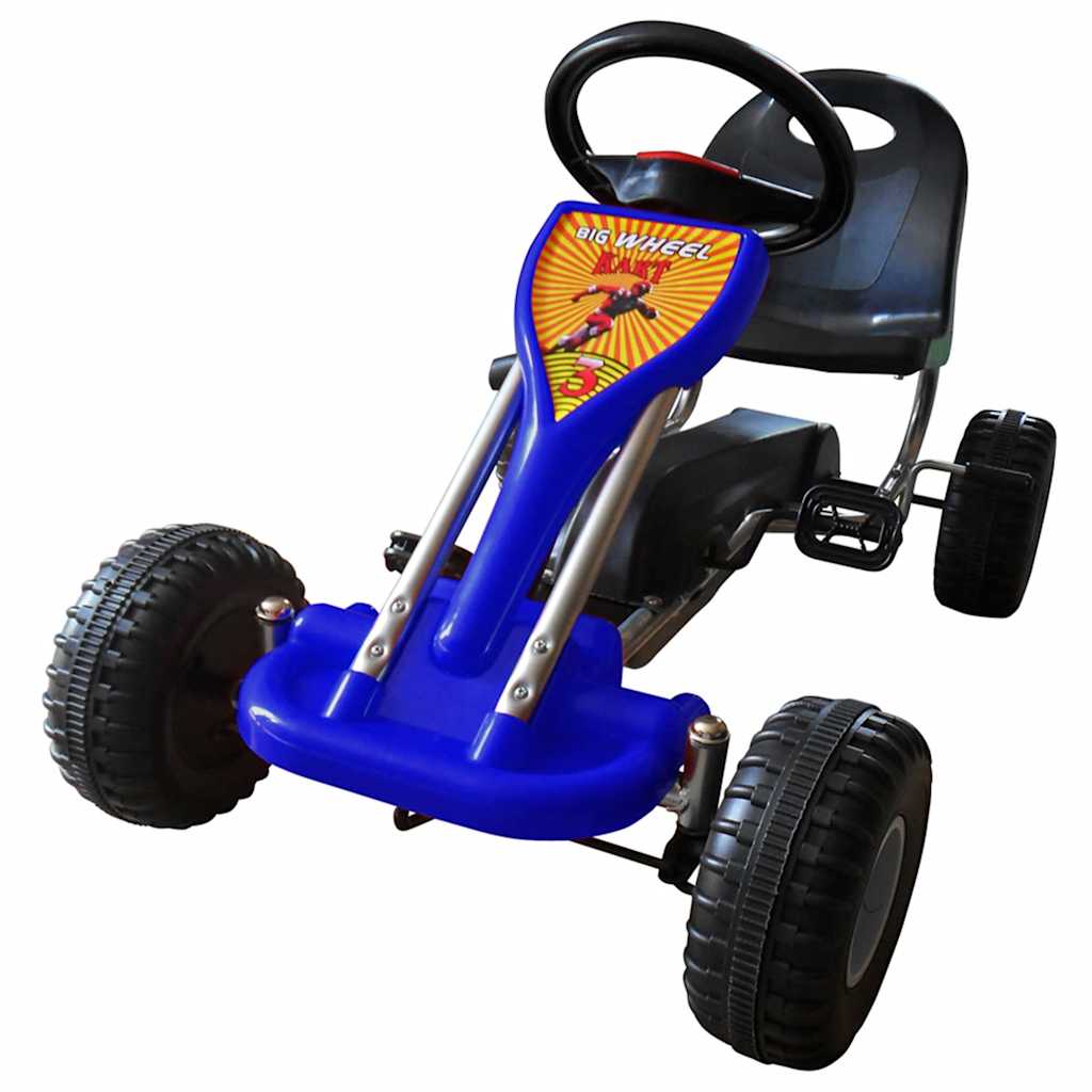 Vidaxl go -kart with pedals blue