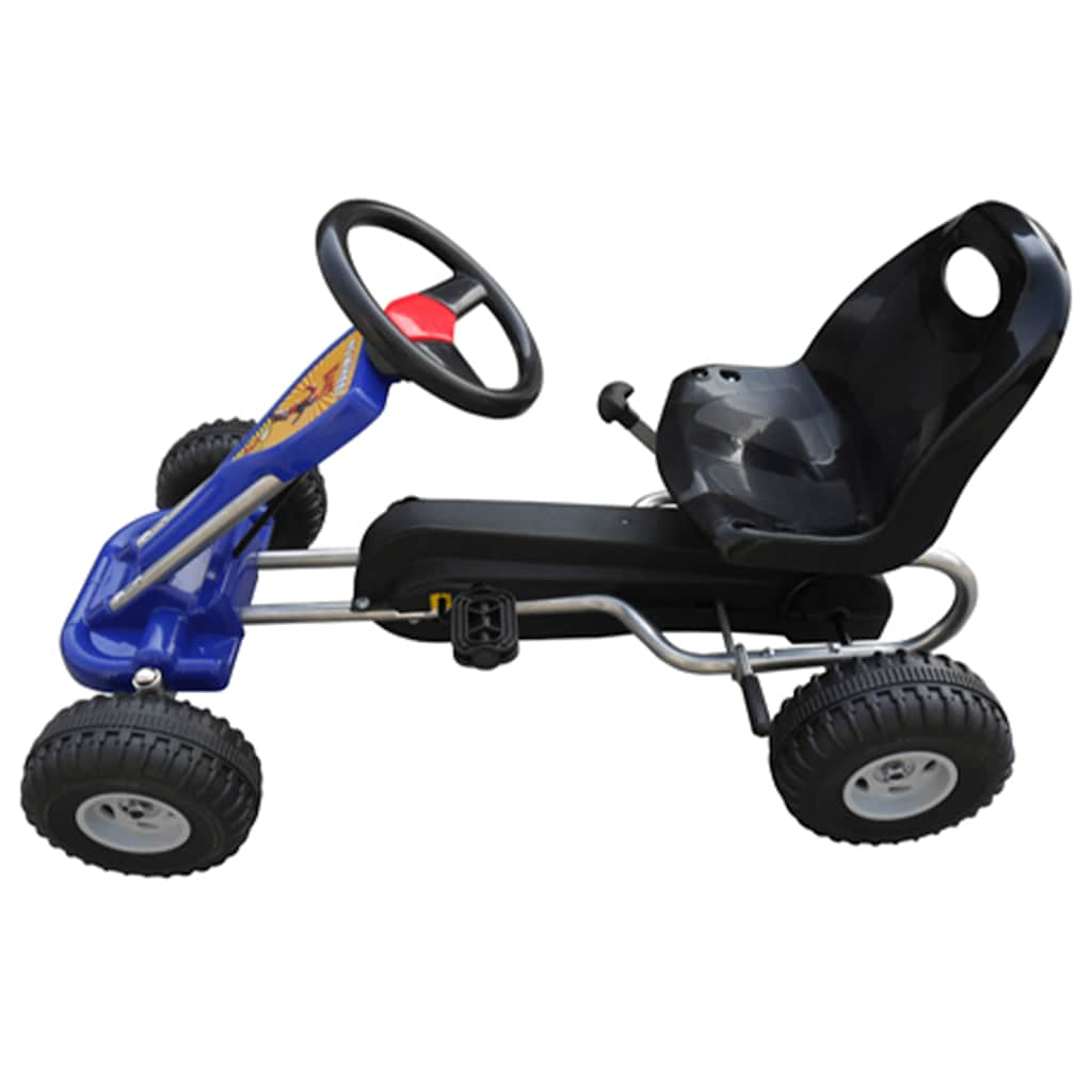 Vidaxl go -kart s pedali modro