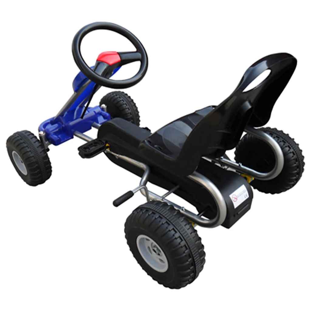 Vidaxl go -kart s pedali modro