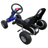 Vidaxl go -Kart avec pédales bleues