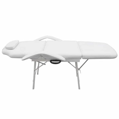Vidaxl Traitement Chaise pour le visage 185x78x76 cm en cuir artificiel blanc