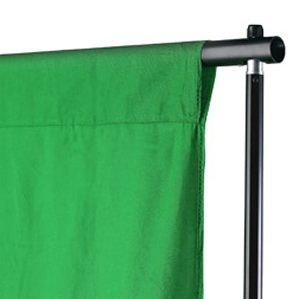 Vidaxl Sfondo senza Chromakey standard 300x300 cm di cotone verde