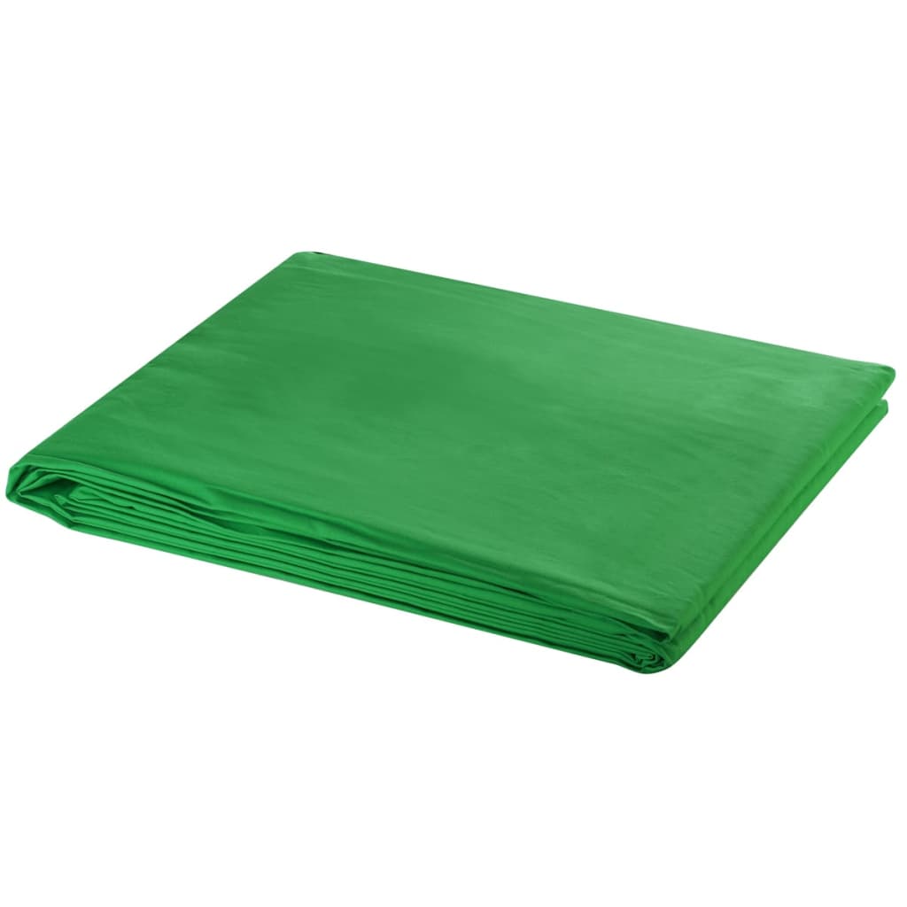 Vidaxl Fond Chromakey 500x300 cm Coton vert