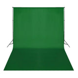 VIDAXL Bakgrunn Chromakey 500x300 cm bomullsgrønn