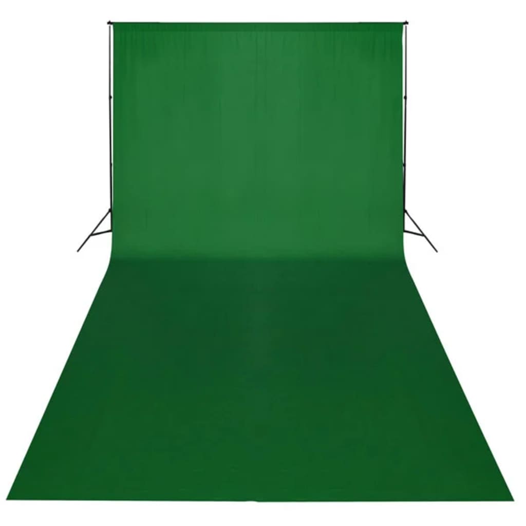 Vidaxl Background Chromakey 600x300 cm de algodón verde