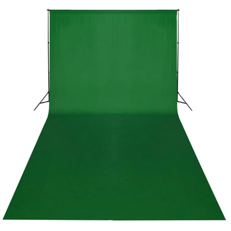 Vidaxl bakgrunn Chromakey 600x300 cm bomullsgrønn