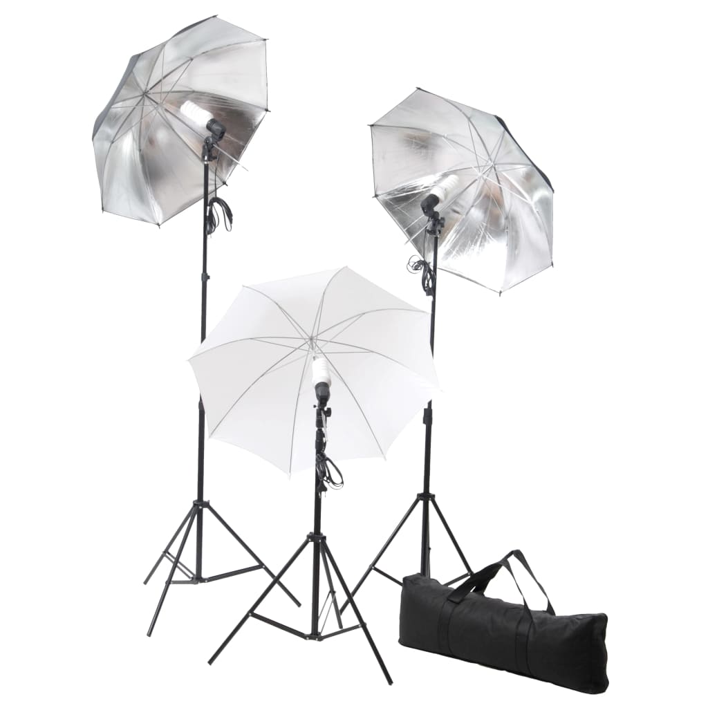 Vidaxl Studio Lighting Set 24 watt inklusive stativ och paraplyer