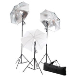 Vidaxl Studio Lighting Set 24 Watt inkludert stativ og paraplyer