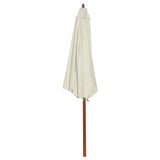 Vidaxl parasol 300x258 cm sable blanc