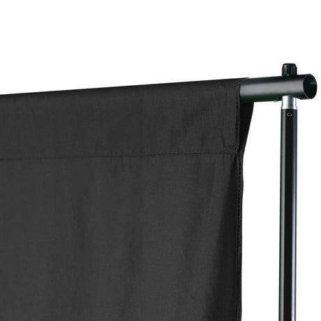 Système d'arrière-plan Vidaxl 600x300 cm noir