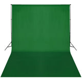 Système d'arrière-plan Vidaxl 300x300 cm vert
