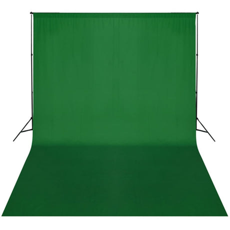 Système d'arrière-plan Vidaxl 300x300 cm vert