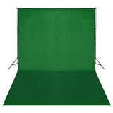Système d'arrière-plan Vidaxl 500x300 cm vert