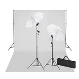 Vidaxl Studioset mit weißem Hintergrund und Lampen 600x300 cm