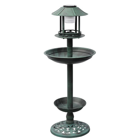 Vidaxl Birds Mauvaise maison d'alimentation avec un éclairage solaire