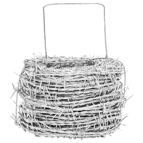 Vidaxl Barbed Fil Galvanisé 500 M