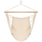 Vidaxl chaise suspendue crème blanc (grand)