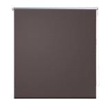 Vidaxl Roller Blind Blackout 100 x 175 cm kava rjava