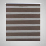 Vidaxl Duo Roller blind 60x120cm coffee brown