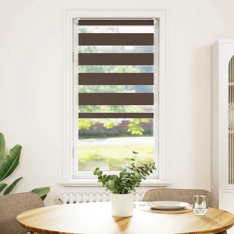 Vidaxl Duo Rouleau aveugle 80x150cm café marron