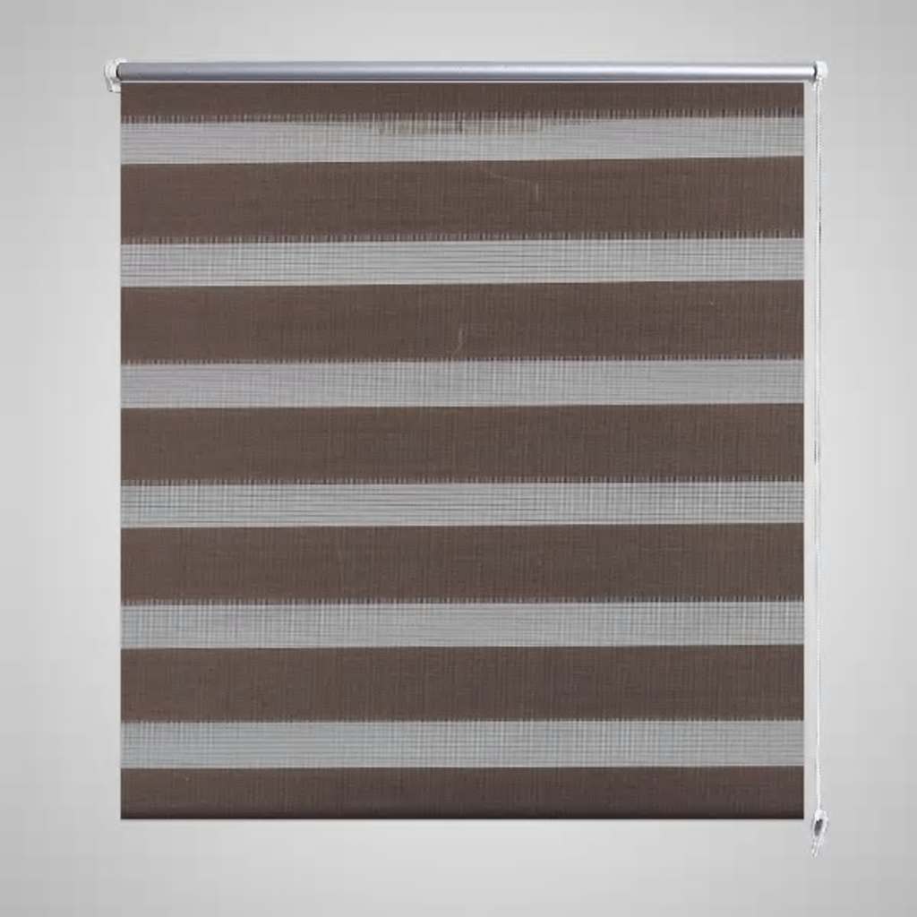 Vidaxl Duo Roller Blind 80x150cm kava rjava