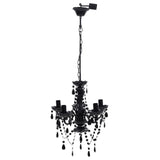 Vidaxl Chandelier Kristal Black