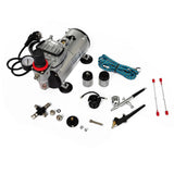 Ensemble de compresseur Vidaxl Airbrush avec 2 pistolets