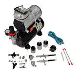 Ensemble de compresseur Vidaxl Airbrush avec 2 pistolets