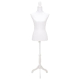 Vidaxl estalage poupée torse femme blanc