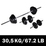 Vidaxl Barbellen Dumbell Set 30,5 kg