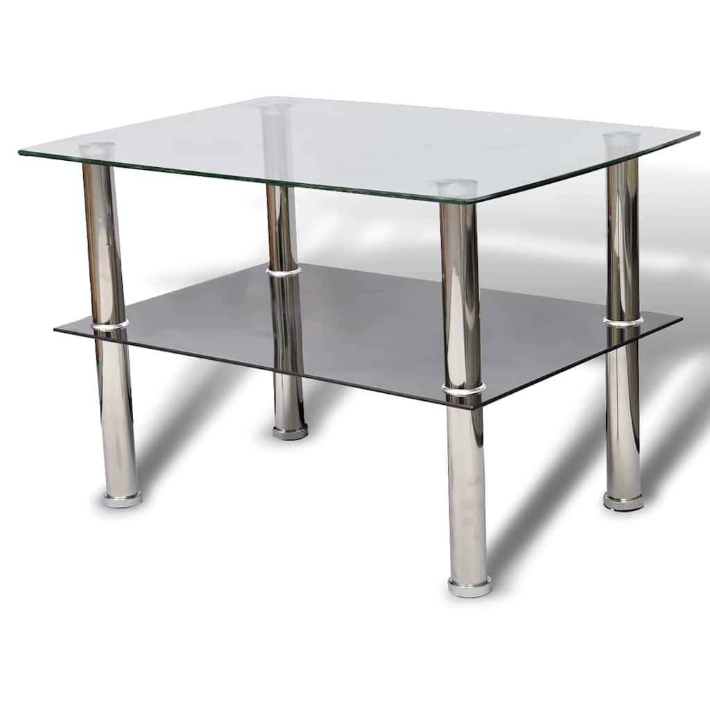 Vidaxl salontafel met 2 lagen glas