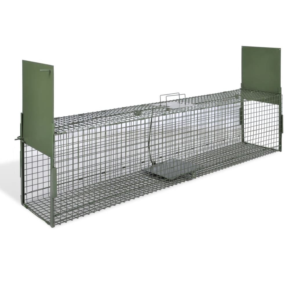 Vidaxl Animal Trap med 2 døre 150x30x30 cm