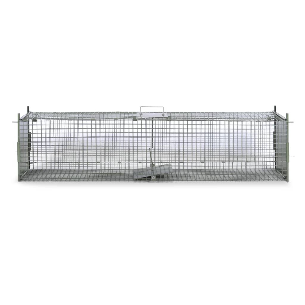 Vidaxl Animal Trap med 2 døre 150x30x30 cm