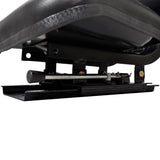 Chaise de tracteur Vidaxl avec dossier noir
